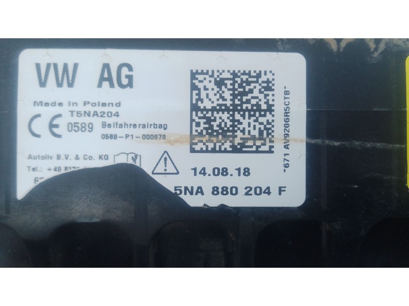 Recambio de airbag delantero derecho para volkswagen tiguan (ad1, ax1) 2.0 tdi referencia OEM IAM   