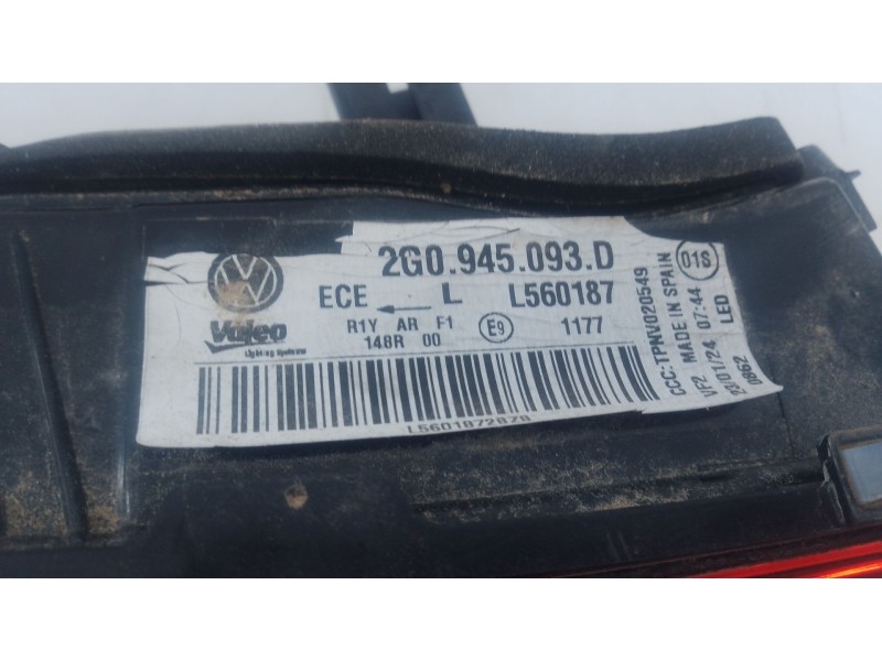 Recambio de piloto trasero izquierdo porton para volkswagen polo vi (aw1, bz1, ae1, bz3) 1.0 tsi referencia OEM IAM   