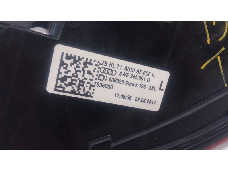 Recambio de piloto trasero izquierdo para audi a5 sportback (f5a, f5f) 3.0 tdi quattro referencia OEM IAM   