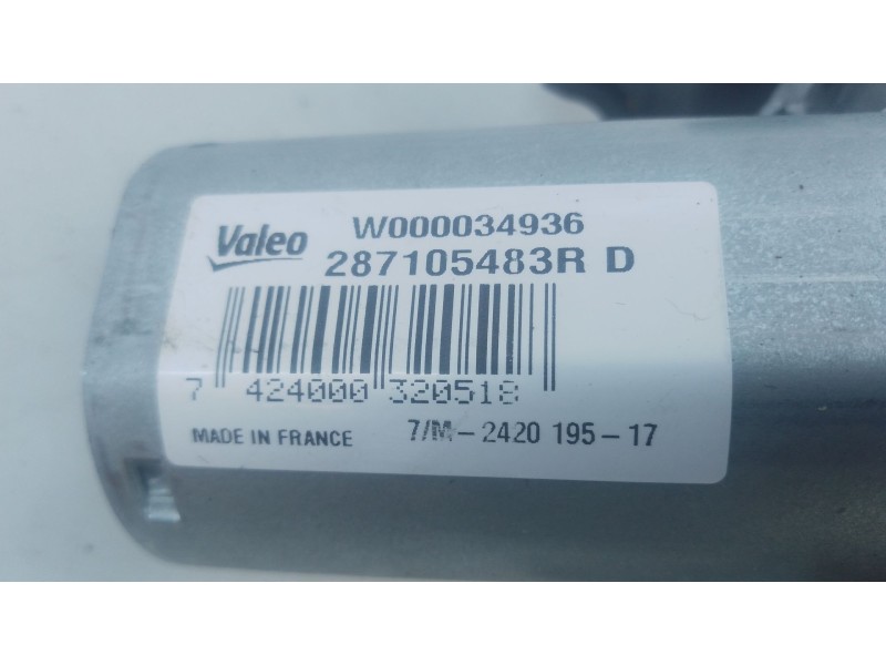 Recambio de motor limpia trasero para renault captur i (j5_, h5_) 1.2 tce 120 referencia OEM IAM 287105483R  