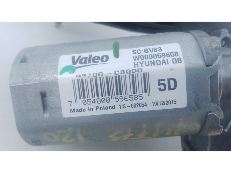 Recambio de motor limpia trasero para hyundai i20 ii (gb, ib) 1.2 referencia OEM IAM 98700C8000  