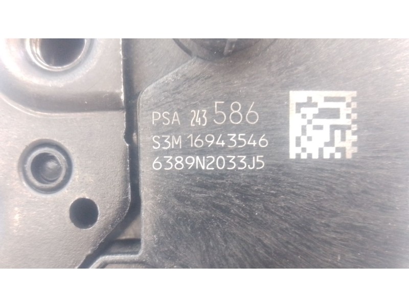 Recambio de cerradura puerta lateral izquierda para peugeot rifter 1.5 bluehdi 130 referencia OEM IAM   