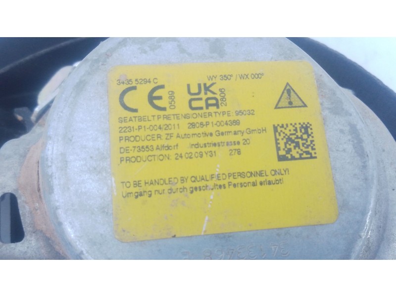 Recambio de cinturon seguridad delantero derecho para audi q2 (gab, gag) 30 tdi referencia OEM IAM   