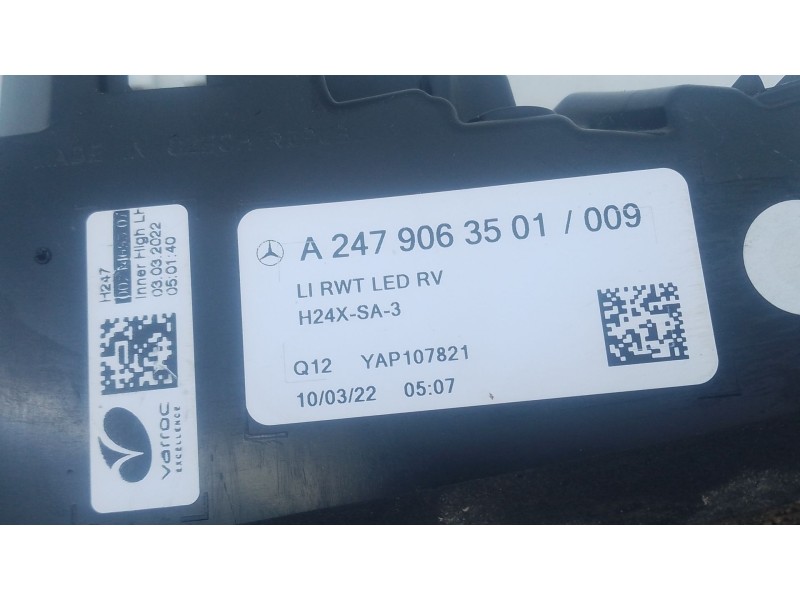 Recambio de piloto trasero izquierdo porton para mercedes-benz gla (h247) gla 200 d (247.712) referencia OEM IAM   