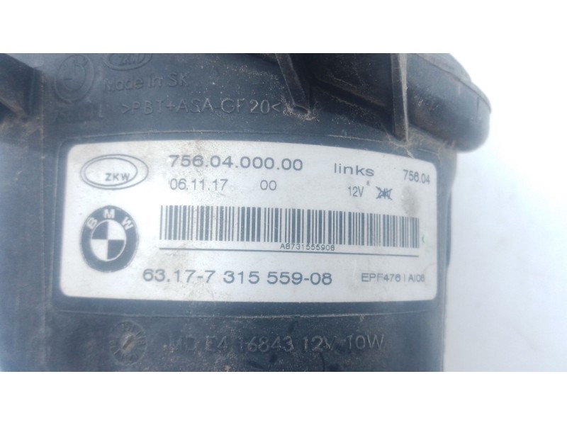 Recambio de faro antiniebla izquierdo para bmw 1 (f20) 116 d referencia OEM IAM   