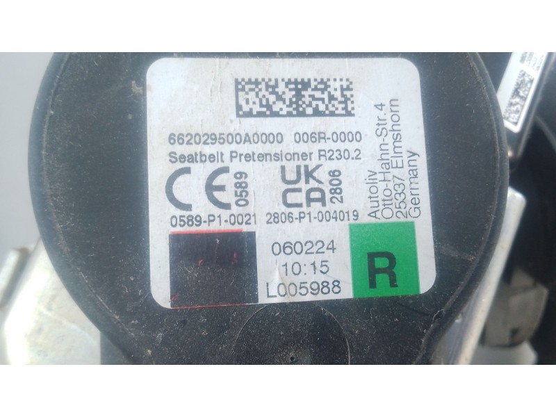 Recambio de cinturon seguridad delantero derecho para volkswagen tiguan (ad1, ax1) 1.5 tsi referencia OEM IAM   