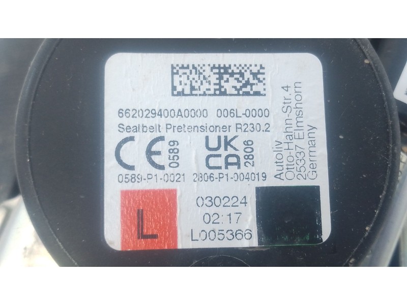 Recambio de cinturon seguridad delantero izquierdo para volkswagen tiguan (ad1, ax1) 1.5 tsi referencia OEM IAM   