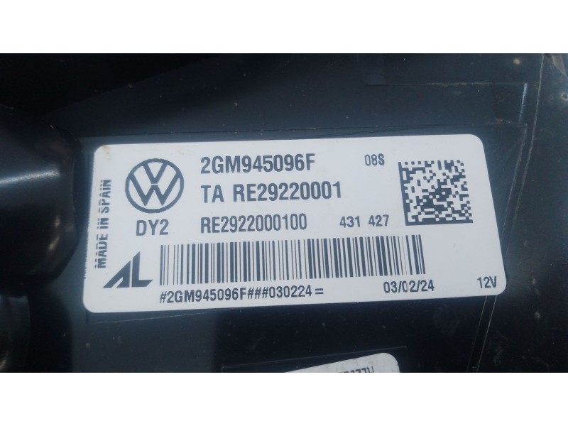 Recambio de piloto trasero derecho para volkswagen t-cross (c11, d31) 1.0 tsi referencia OEM IAM   