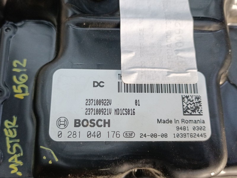 Recambio de centralita motor uce para renault master blue dci 150 referencia OEM IAM 237100922V 0281040176 