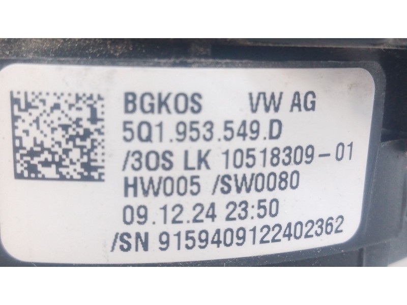 Recambio de anillo airbag para skoda octavia iv (nx3, nn3, pv3) 2.0 tdi referencia OEM IAM 5Q1953549D  