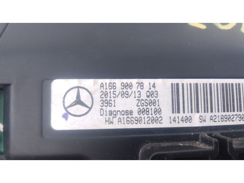 Recambio de pantalla multifuncion para mercedes-benz clase a (w176) a 200 cdi / d (176.008) referencia OEM IAM   