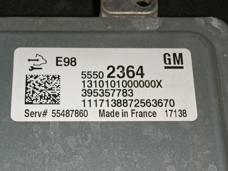 Recambio de centralita motor uce para opel corsa e (x15) 1.3 cdti (08, 68) referencia OEM IAM   