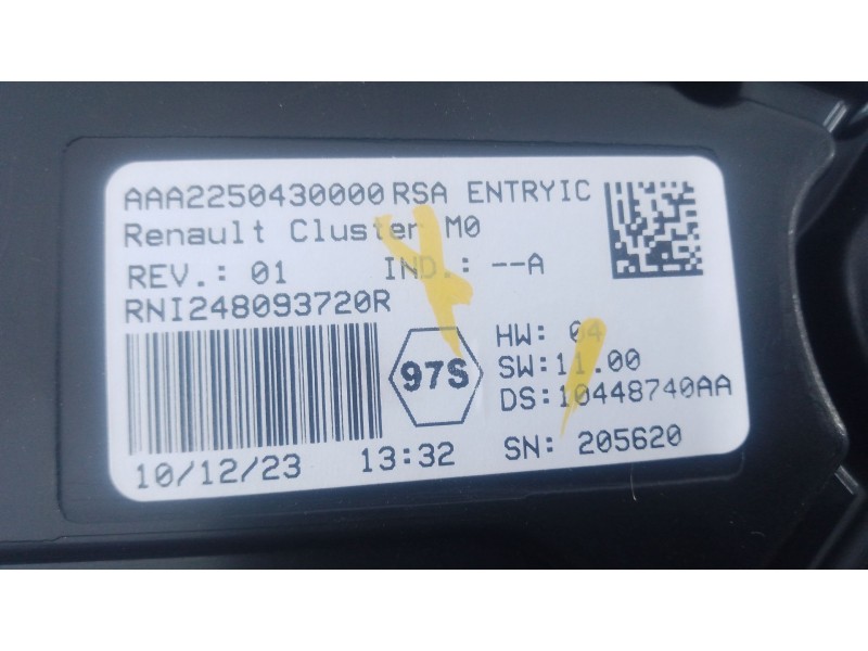 Recambio de cuadro instrumentos para dacia duster (hm_) 1.3 tce 130 (hmmf) referencia OEM IAM 248093720R  