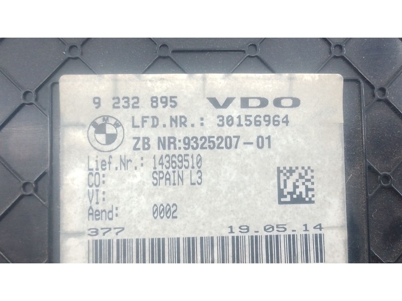 Recambio de cuadro instrumentos para bmw 3 (f30, f80) 318 d referencia OEM IAM 9232895 30156964 