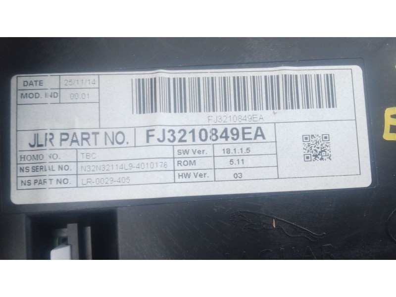 Recambio de cuadro instrumentos para land rover range rover evoque (l538) 2.2 d referencia OEM IAM FJ3210849EA  