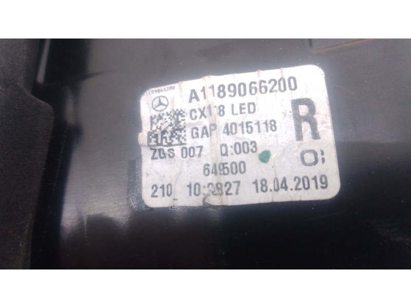 Recambio de piloto trasero derecho porton para mercedes-benz cla shooting brake (x118) cla 200 (118.687) referencia OEM IAM   