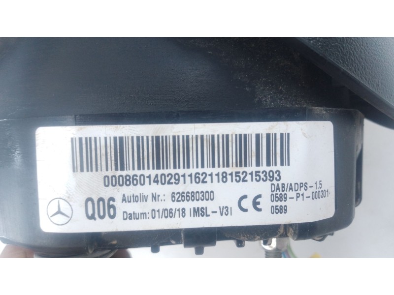 Recambio de airbag delantero izquierdo para mercedes-benz vito furgoneta (w447) 111 cdi (447.601, 447.603, 447.605) referencia O