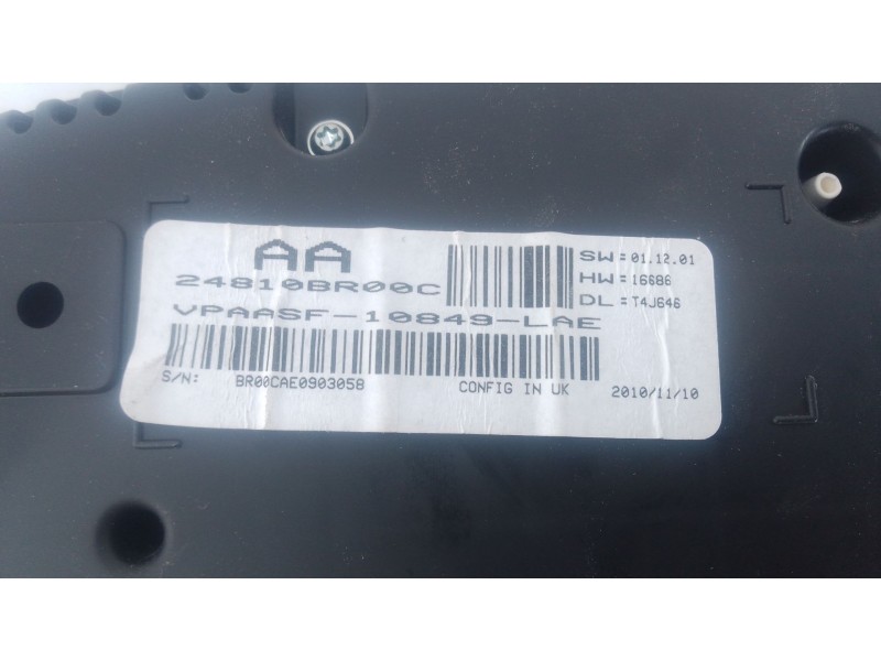 Recambio de cuadro instrumentos para nissan qashqai i (j10, nj10) 1.6 referencia OEM IAM 24810BR00C  
