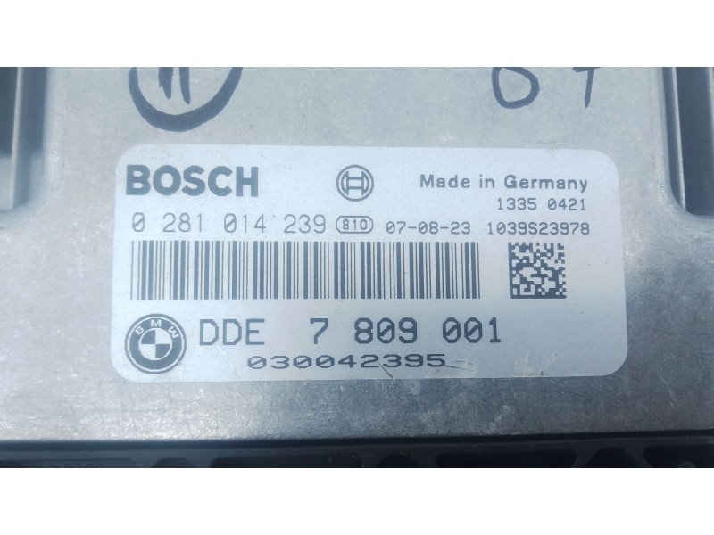 Recambio de centralita motor uce para bmw 1 (e87) 118 d referencia OEM IAM 7809001 0281014239 