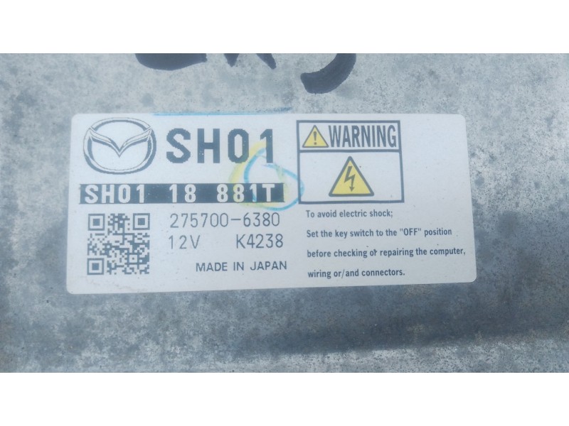 Recambio de centralita motor uce para mazda cx-5 (ke, gh) 2.2 d (ke2fw) referencia OEM IAM 2757006380 SH0118881T 