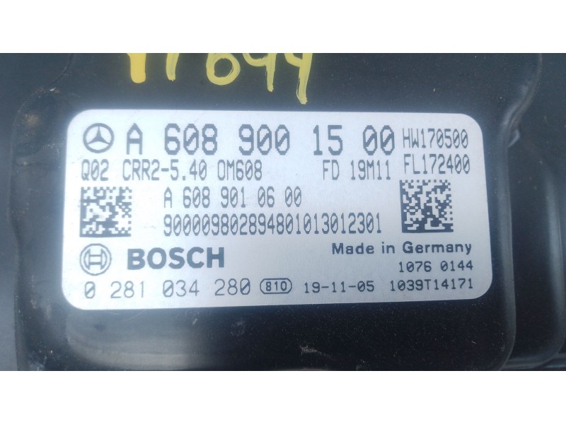 Recambio de centralita motor uce para mercedes-benz clase a (w177) a 180 d (177.003) referencia OEM IAM A6089001500 0281034280 