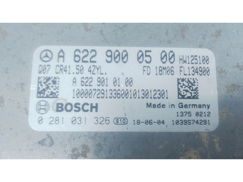 Recambio de centralita motor uce para mercedes-benz vito furgoneta (w447) 111 cdi (447.601, 447.603, 447.605) referencia OEM IAM