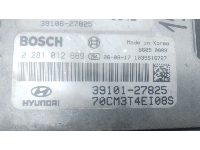Recambio de centralita motor uce para hyundai santa fé ii (cm) 2.2 crdi gls referencia OEM IAM 3910127825 0281012669 