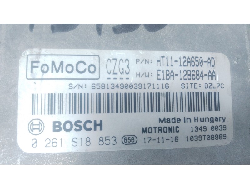 Recambio de centralita motor uce para ford tourneo courier b460 monospace 1.0 ecoboost referencia OEM IAM E1BA12B684AA 0261S1885