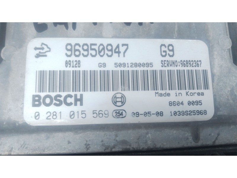 Recambio de centralita motor uce para chevrolet captiva (c100, c140) 2.0 d referencia OEM IAM 96950947 0281015569 