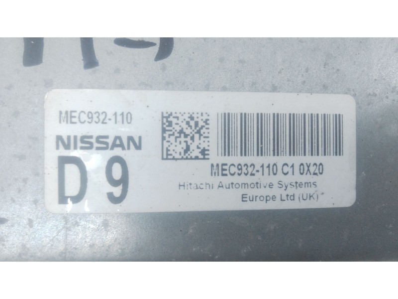 Recambio de centralita motor uce para nissan qashqai i (j10, nj10) 1.6 referencia OEM IAM MEC932110  