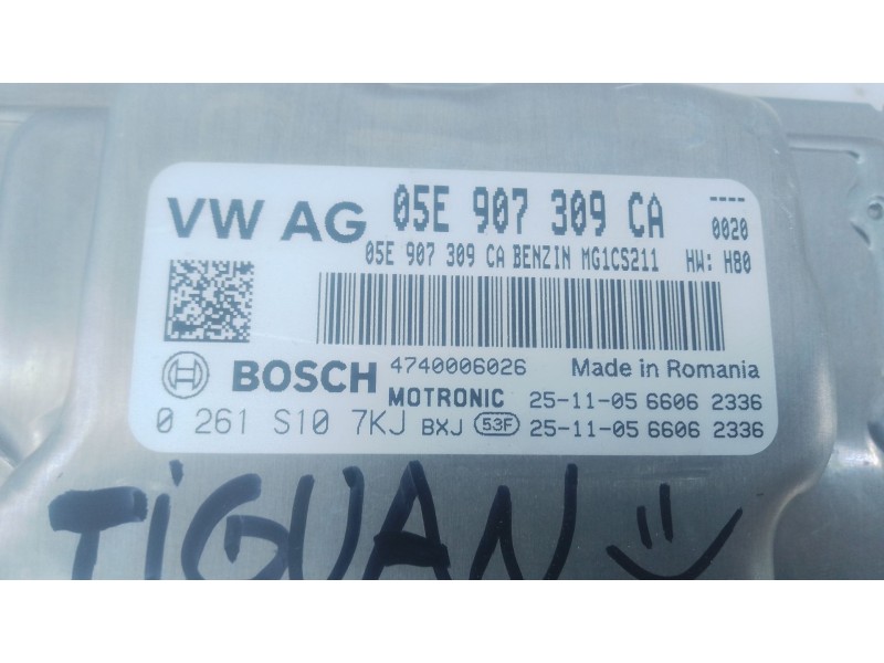 Recambio de centralita motor uce para volkswagen tiguan (ct1) 1.5 etsi referencia OEM IAM 05E907309CA 0261S107KJ 
