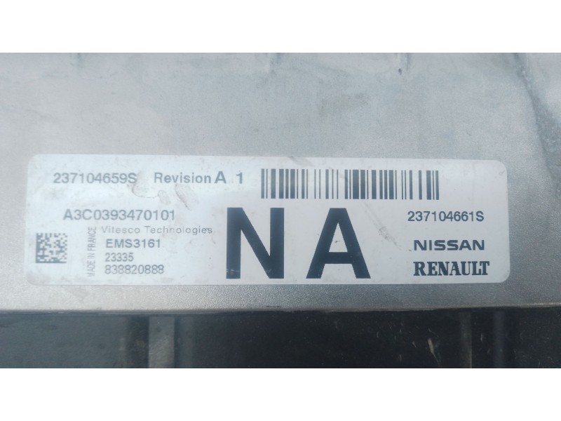 Recambio de centralita motor uce para dacia duster (hm_) 1.3 tce 130 (hmmf) referencia OEM IAM 237104661S 237104659S 