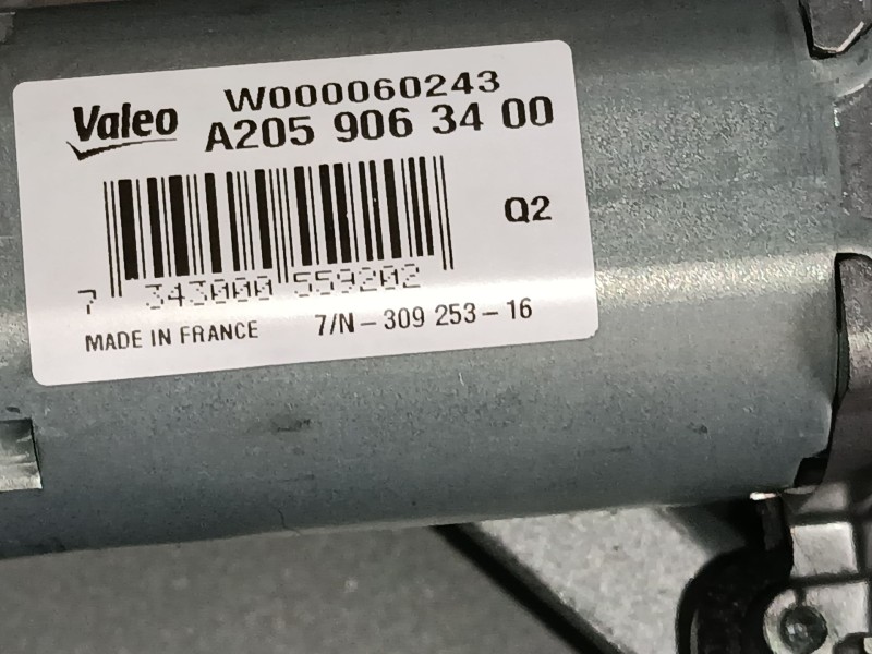 Recambio de motor limpia trasero para mercedes-benz clase c t-model (s205) c 200 bluetec / d (205.237) referencia OEM IAM A20590