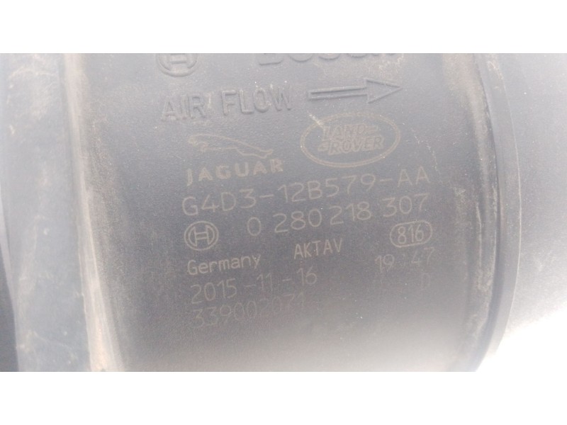 Recambio de caudalimetro para land rover range rover evoque (l538) 2.0 d 4x4 referencia OEM IAM G4D312B579AA 0280218307 