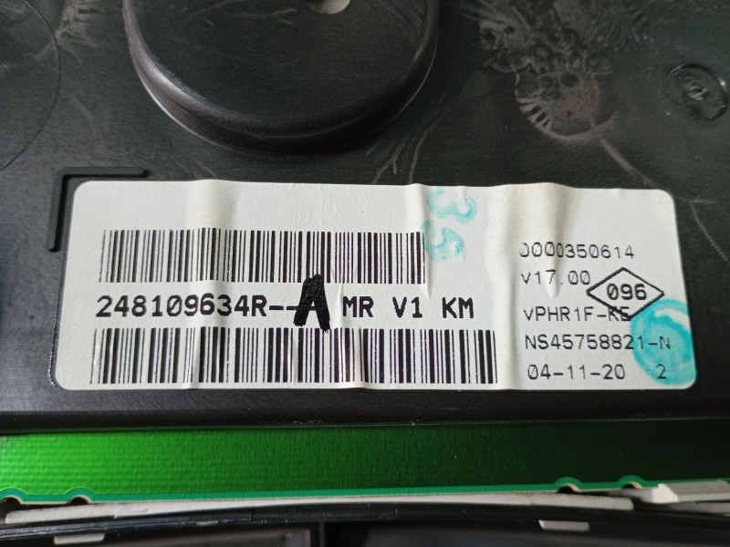 Recambio de cuadro instrumentos para dacia dokker monospace (ke_) 1.5 blue dci 95 (kejl) referencia OEM IAM 248109634R  