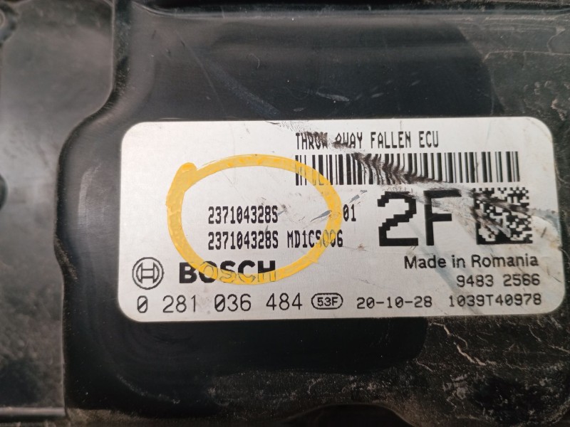 Recambio de centralita motor uce para dacia dokker monospace (ke_) 1.5 blue dci 95 (kejl) referencia OEM IAM 237104328S 02810364