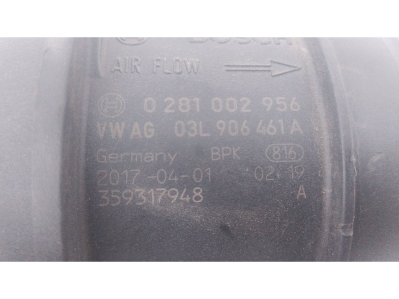 Recambio de caudalimetro para audi q3 (8ub, 8ug) 2.0 tdi referencia OEM IAM 03L906461A 0281002956 