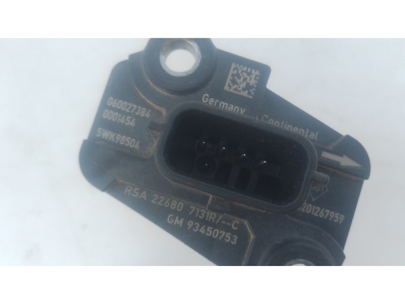 Recambio de caudalimetro para renault trafic iii furgoneta (fg_) 1.6 dci 95 (fgmj, fgmr) referencia OEM IAM 226807131R 93450753 