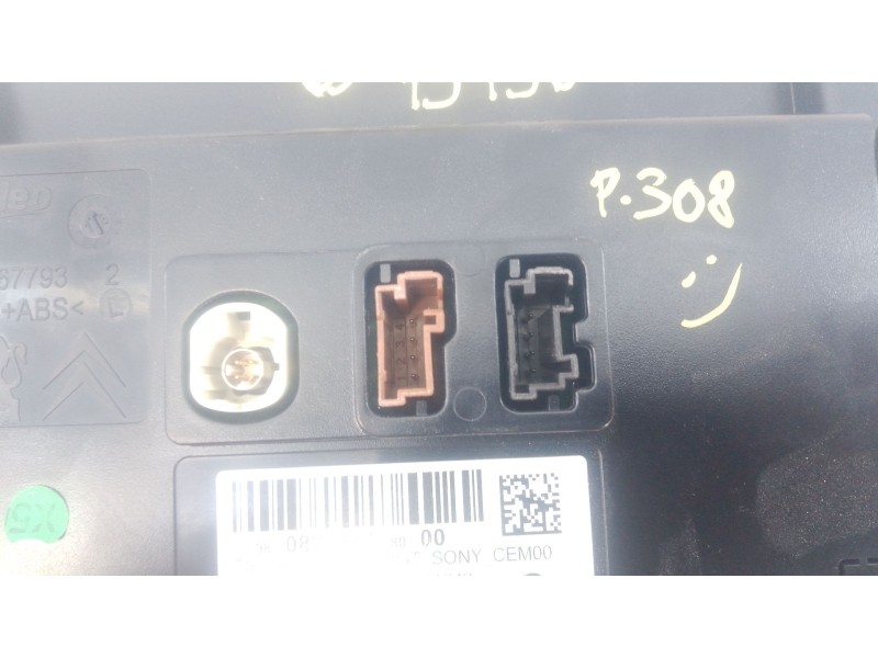 Recambio de sistema audio / radio cd para peugeot 308 ii (lb_, lp_, lw_, lh_, l3_) 1.6 hdi / bluehdi 115 referencia OEM IAM   