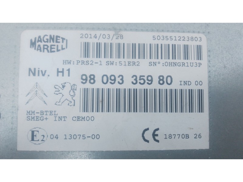 Recambio de sistema audio / radio cd para peugeot 308 ii (lb_, lp_, lw_, lh_, l3_) 1.6 hdi / bluehdi 115 referencia OEM IAM   