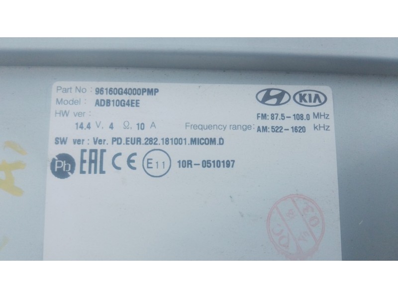 Recambio de sistema navegacion gps para hyundai i30 (pde, pd, pden) 1.0 t-gdi referencia OEM IAM   
