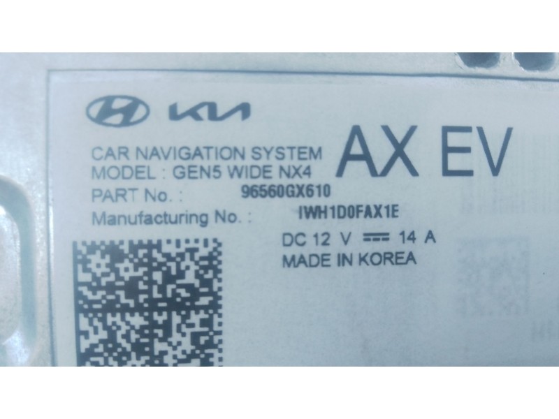 Recambio de sistema navegacion gps para hyundai inster referencia OEM IAM   