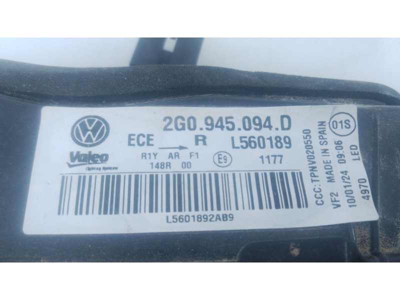 Recambio de piloto trasero derecho porton para volkswagen polo vi (aw1, bz1, ae1, bz3) 1.0 tsi referencia OEM IAM   
