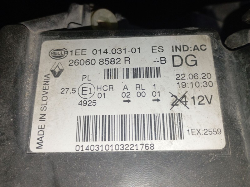 Recambio de faro izquierdo xenon para renault trafic iii furgoneta (fg_) 1.6 dci 95 (fgmj, fgmr) referencia OEM IAM 260608582R  