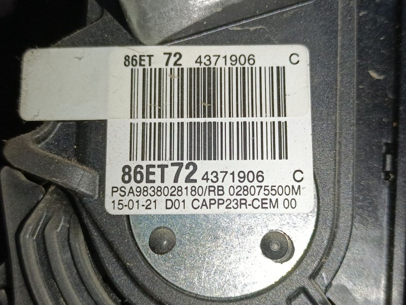 Recambio de pedal acelerador para opel vivaro c furgoneta (k0) 2.0 referencia OEM IAM   