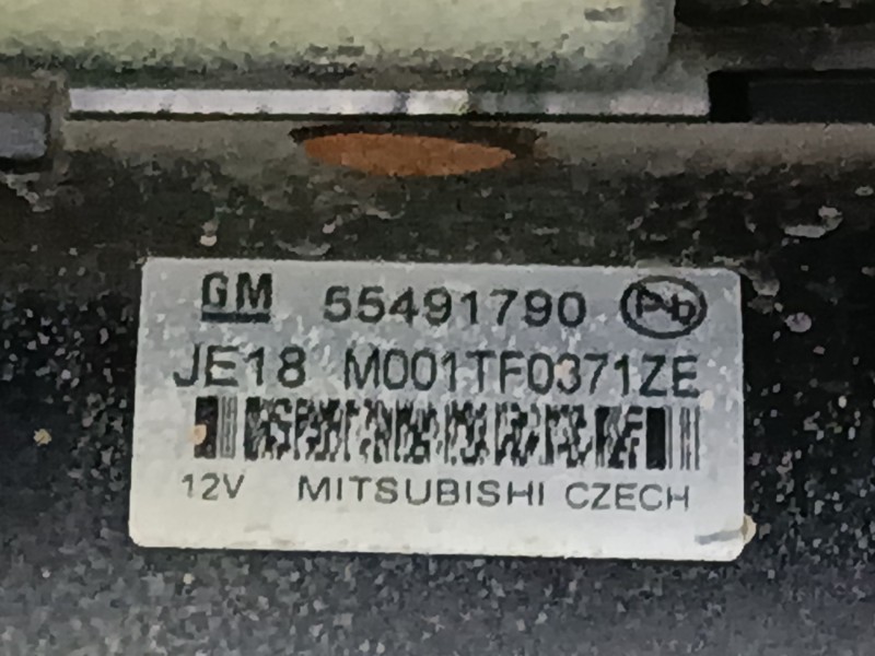 Recambio de motor arranque para opel insignia b grand sport (z18) 1.6 cdti (68) referencia OEM IAM 55491790  