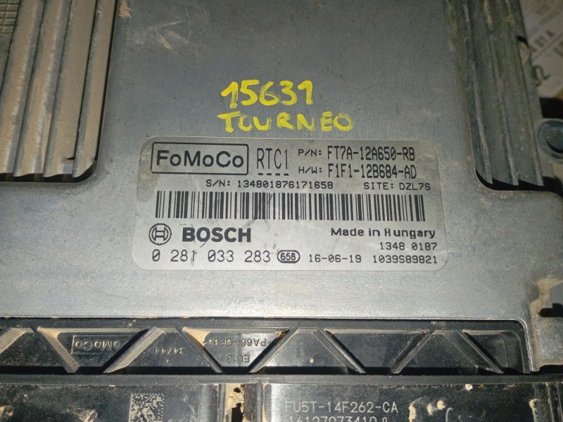 Recambio de centralita motor uce para ford transit courier b460 furgón/monospace 1.5 tdci referencia OEM IAM FT7A12A650RB 028103