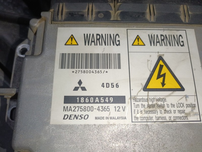 Recambio de centralita motor uce para mitsubishi l200 / triton (ka_t, kb_t) 2.5 di-d 4wd (kb4t) referencia OEM IAM 1860A549 MA27