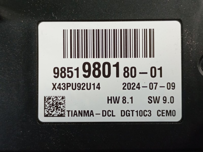 Recambio de cuadro instrumentos para peugeot expert autobús (v_) 1.5 bluehdi 120 referencia OEM IAM 9851980180  