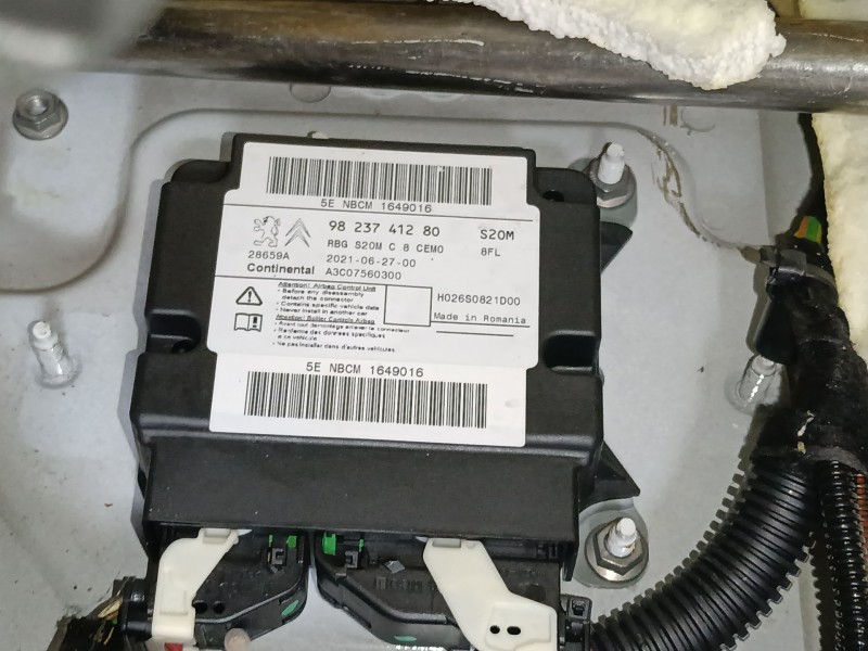Recambio de centralita airbag para opel vivaro c furgoneta (k0) 1.5 referencia OEM IAM   